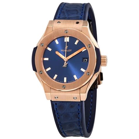 hublot classic fusion blue ladies